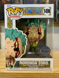 Funko Pop Roronoa Zoro (Nothing Happened) - Error UV Glow - Special Edition Sticker - One Piece