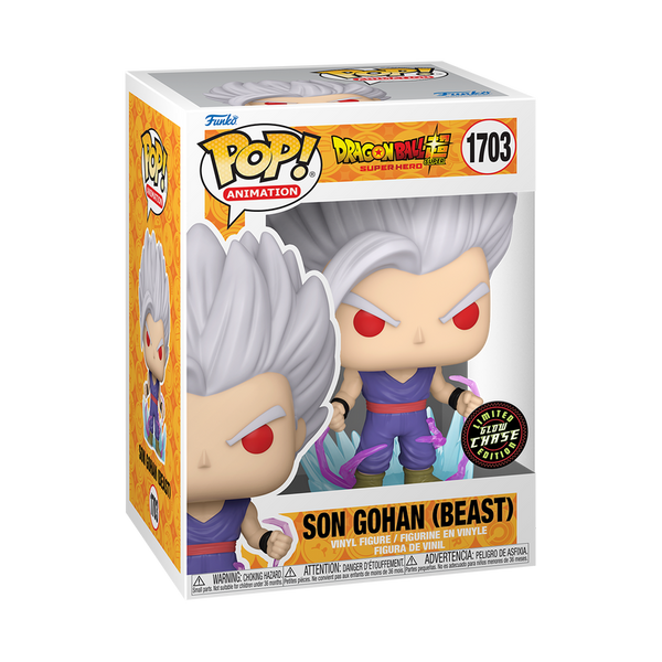 Chase bundle: Dragon Ball Super: Super Hero Son Gohan (Beast) Funko Pop! Vinyl Figure #1703