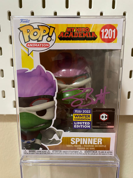 Spinner - Signed by Larry Brantley with PSA Certification - My Hero Academia