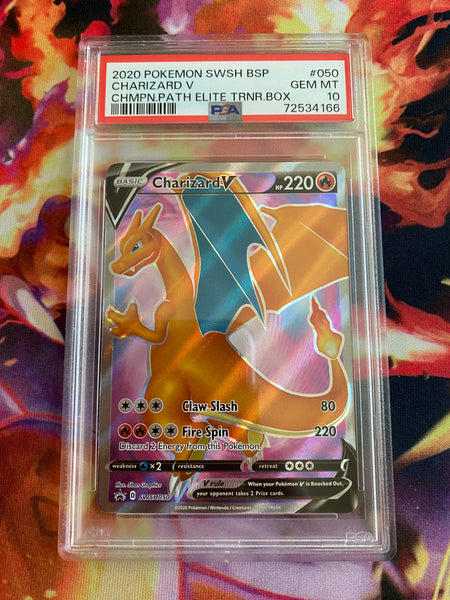 Charizard V - Champion’s Path ETB Promo PSA 10