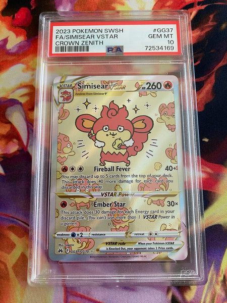 Simisear Full Art - Crown Zenith PSA 10