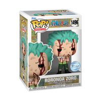 Funko Pop Roronoa Zoro (Nothing Happened) - Error UV Glow - Special Edition Sticker - One Piece