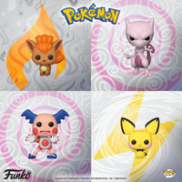 Pokemon Mewtwo, Mr. Mime, Pichu, Vulpix Pop! Vinyl Figures Bundle