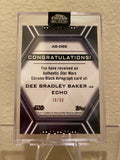 Echo - Topps Chrome Black Gold Refractor Autograph
